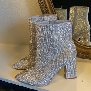 Madden Girl Rhinestone booties